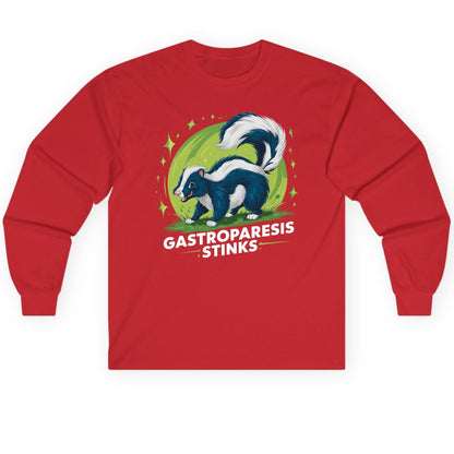 Gastroparesis Stinks gastroparesis awareness Long Sleeve Tee Red product mockup