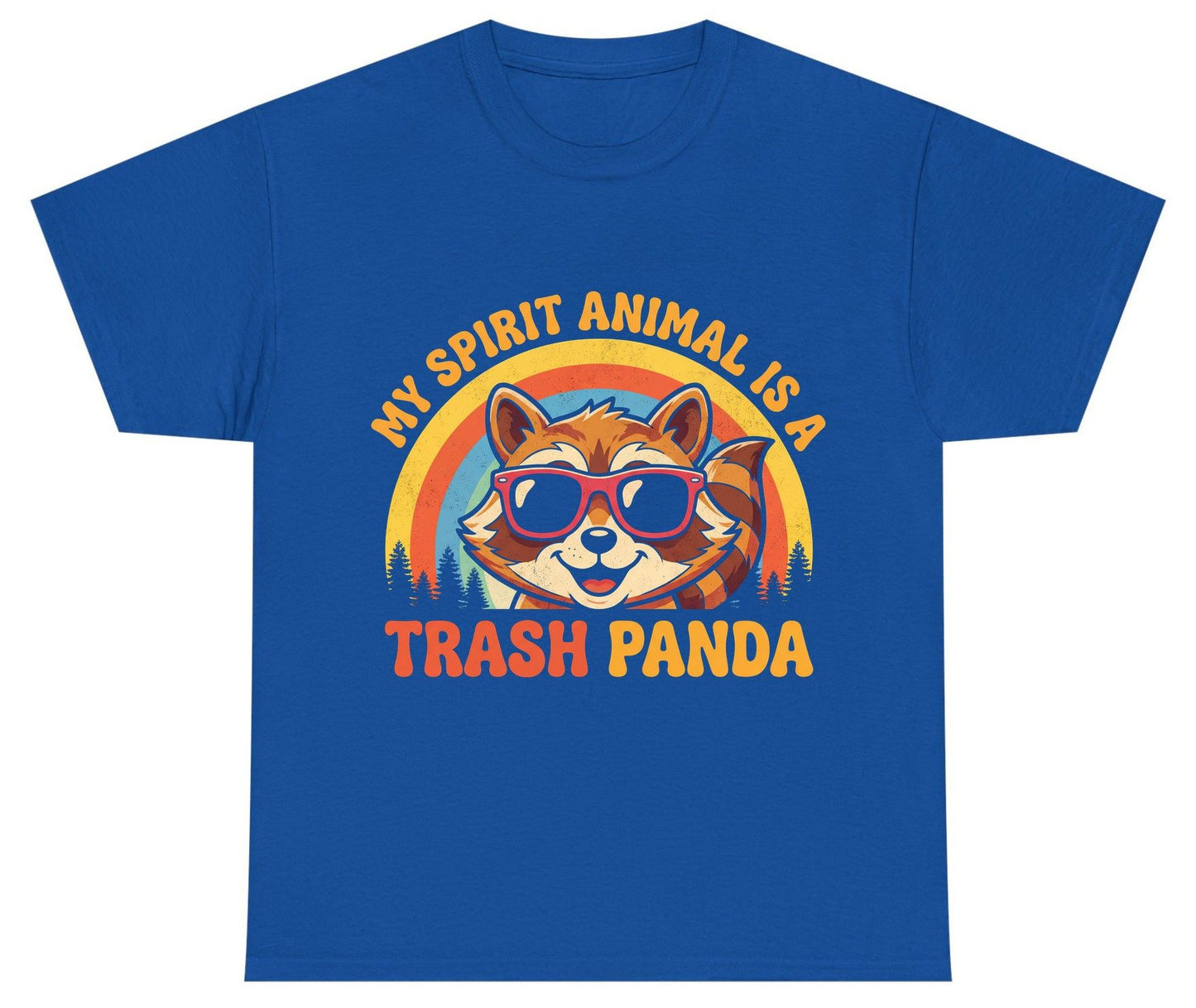My Spirit Animal Is a Trash Panda raccoon Youth T-Shirt Royal product mockup