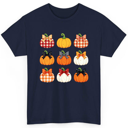 Decorative Fall Pumpkins fall pumpkins T-Shirt Navy product mockup