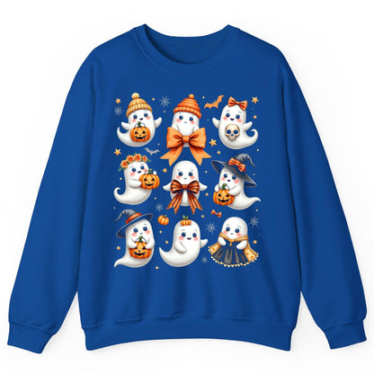 Cute Kawaii Ghosts Collection cute Halloween ghosts Sweatshirt Royal product mockup