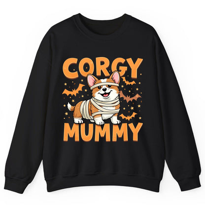 Corgy Mummy corgi Sweatshirt Black product mockup