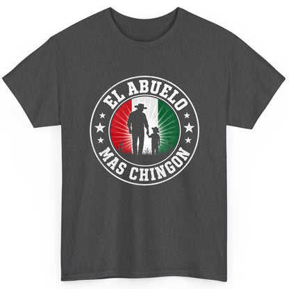 El Abuelo Mas Chingon mexican grandfather T-Shirt Dark Heather product mockup