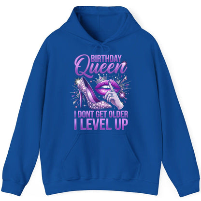 Birthday Queen I Don't Get Older I Level Up birthday celebration Hoodie Royal product mockup
