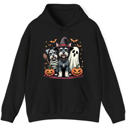 Halloween Schnauzer Dogs schnauzer dogs Hoodie Black product mockup
