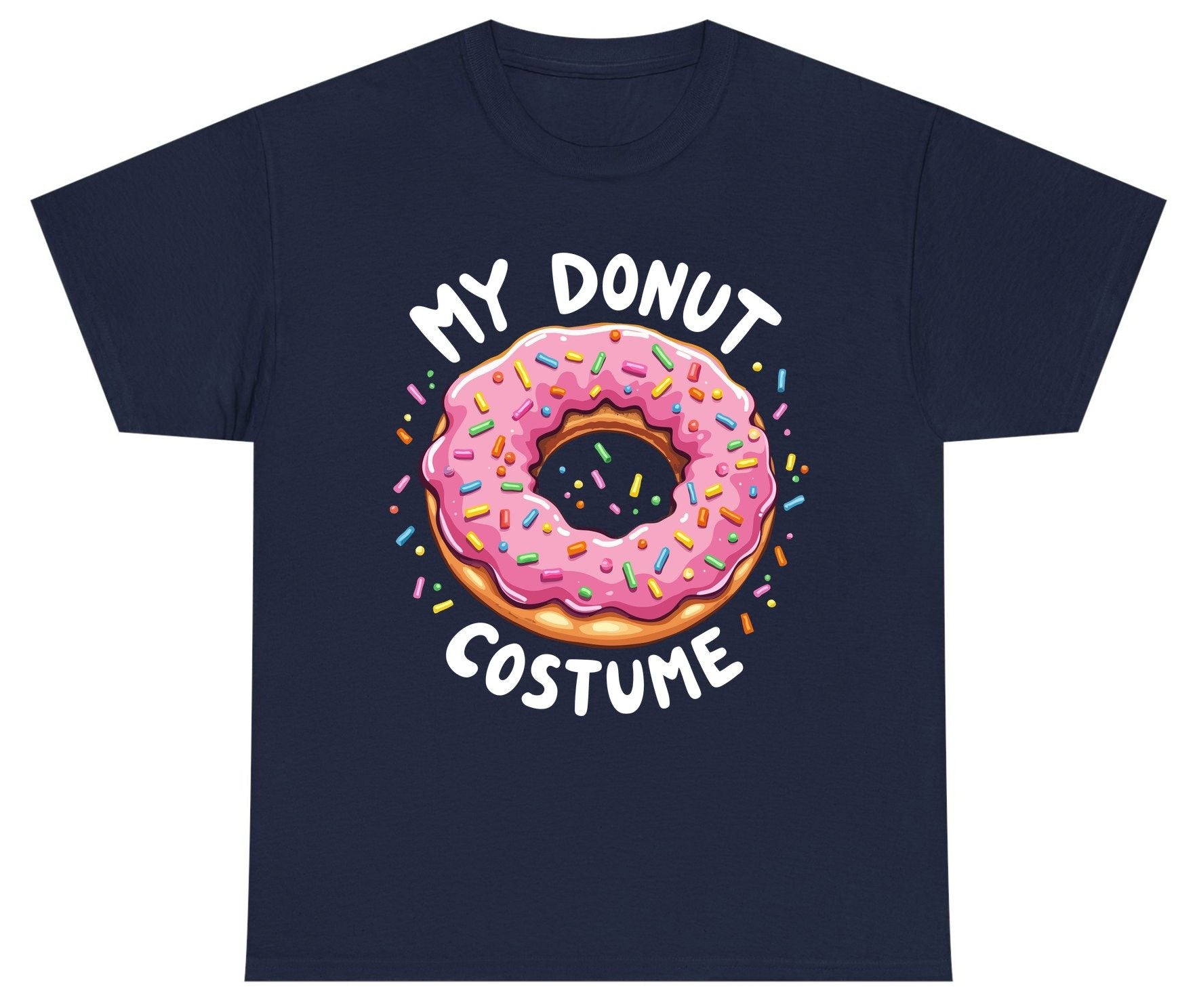 My Donut Costume donut Youth T-Shirt Navy product mockup