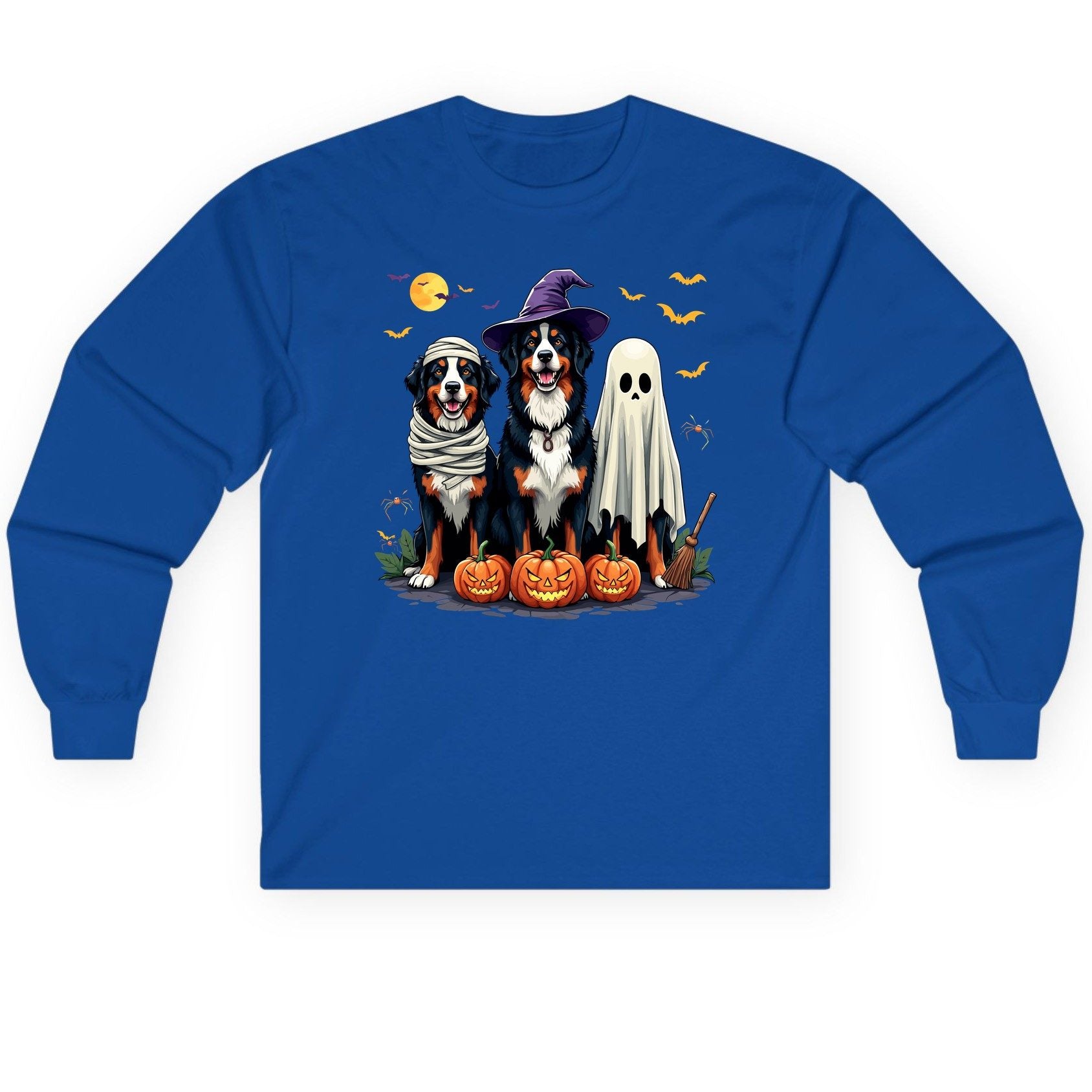 Halloween Bernese Mountain Dogs bernese mountain dog Long Sleeve Tee Royal product mockup