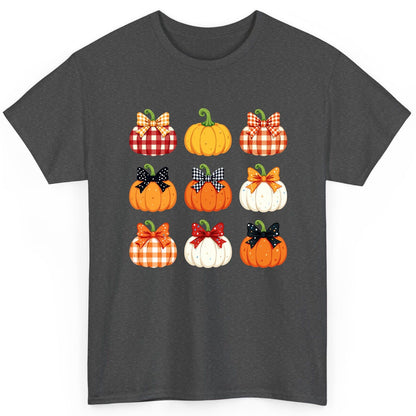 Decorative Fall Pumpkins fall pumpkins T-Shirt Dark Heather product mockup