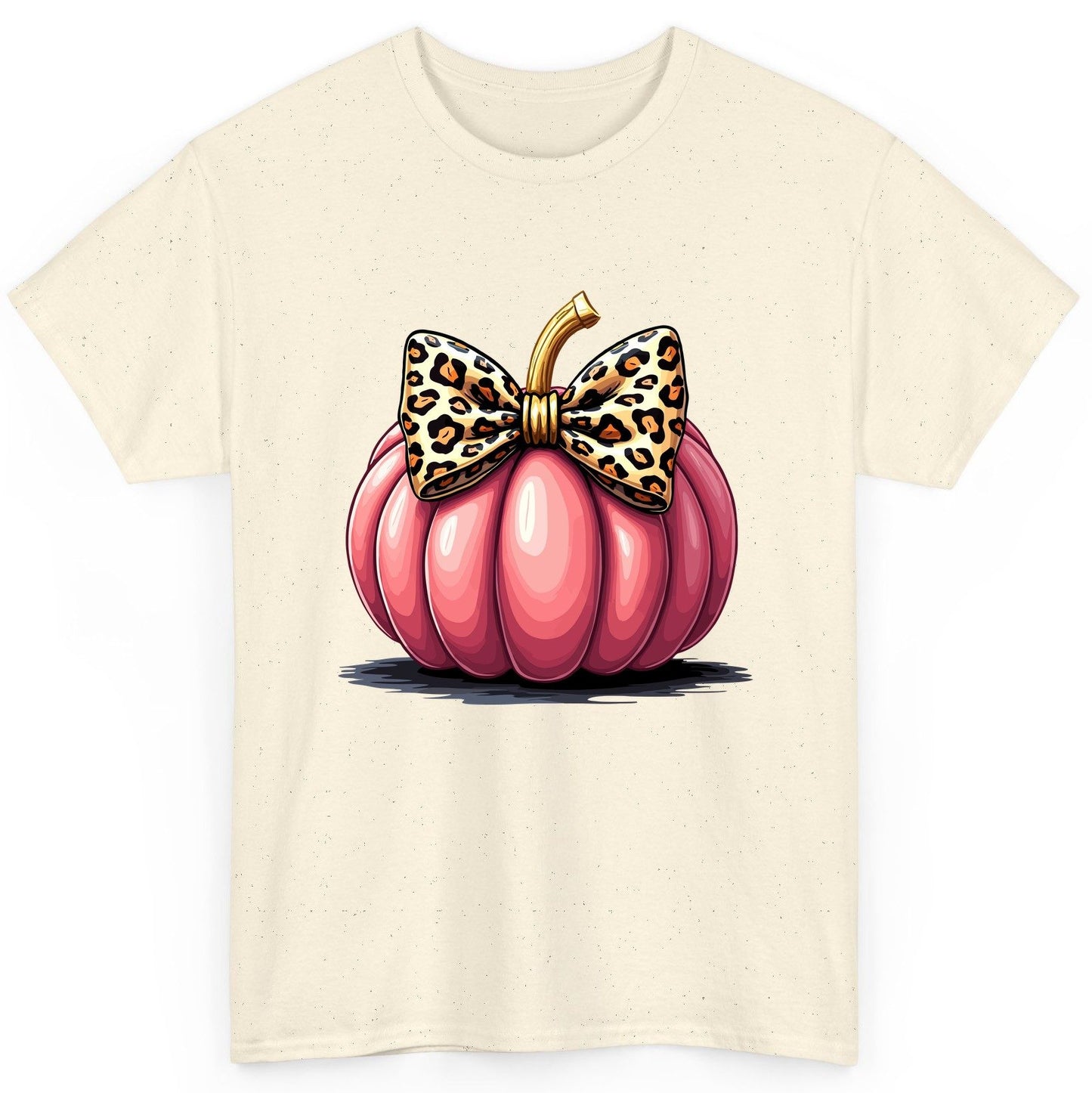 Pink Leopard Pumpkin pink pumpkin T-Shirt Natural product mockup