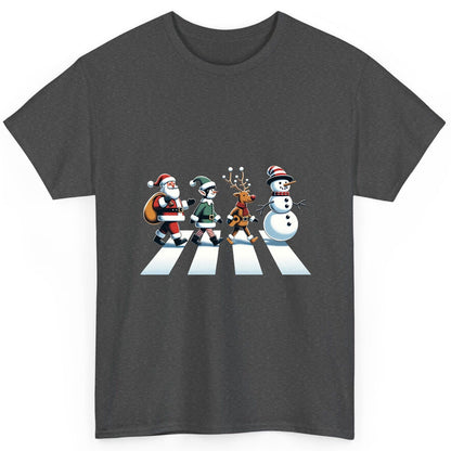 Christmas Abbey Road Parody Christmas abbey road parody T-Shirt Dark Heather product mockup