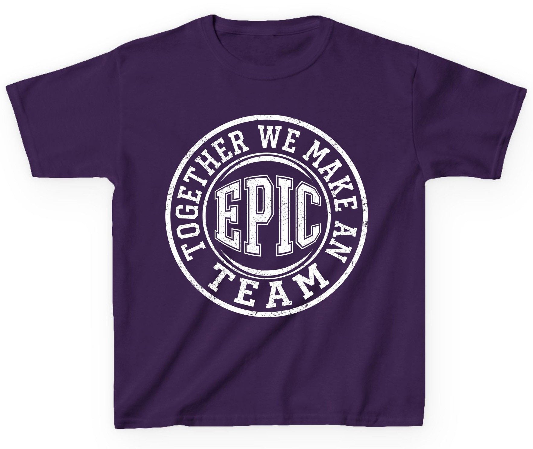 Together We Make an Epic Team teamwork Youth T-Shirt Purple product mockup