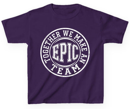 Together We Make an Epic Team teamwork Youth T-Shirt Purple product mockup