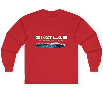 31 Atlas Interstellar Visitor sci-fi spaceship Long Sleeve Tee Red product mockup