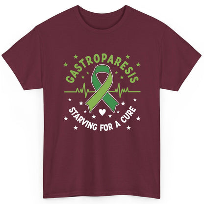 Gastroparesis Starving for a Cure gastroparesis awareness T-Shirt Maroon product mockup