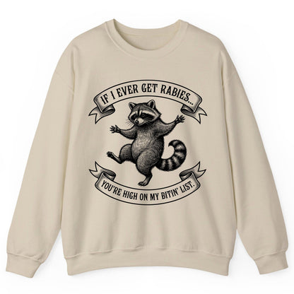 Subtle Raccoon Sketch raccoon Sweatshirt Sand product mockup