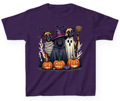 Halloween Dogs in Costume Halloween dogs Youth T-Shirt Purple product mockup
