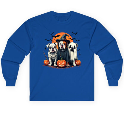 Halloween Bulldogs Costumes Halloween bulldogs Long Sleeve Tee Royal product mockup