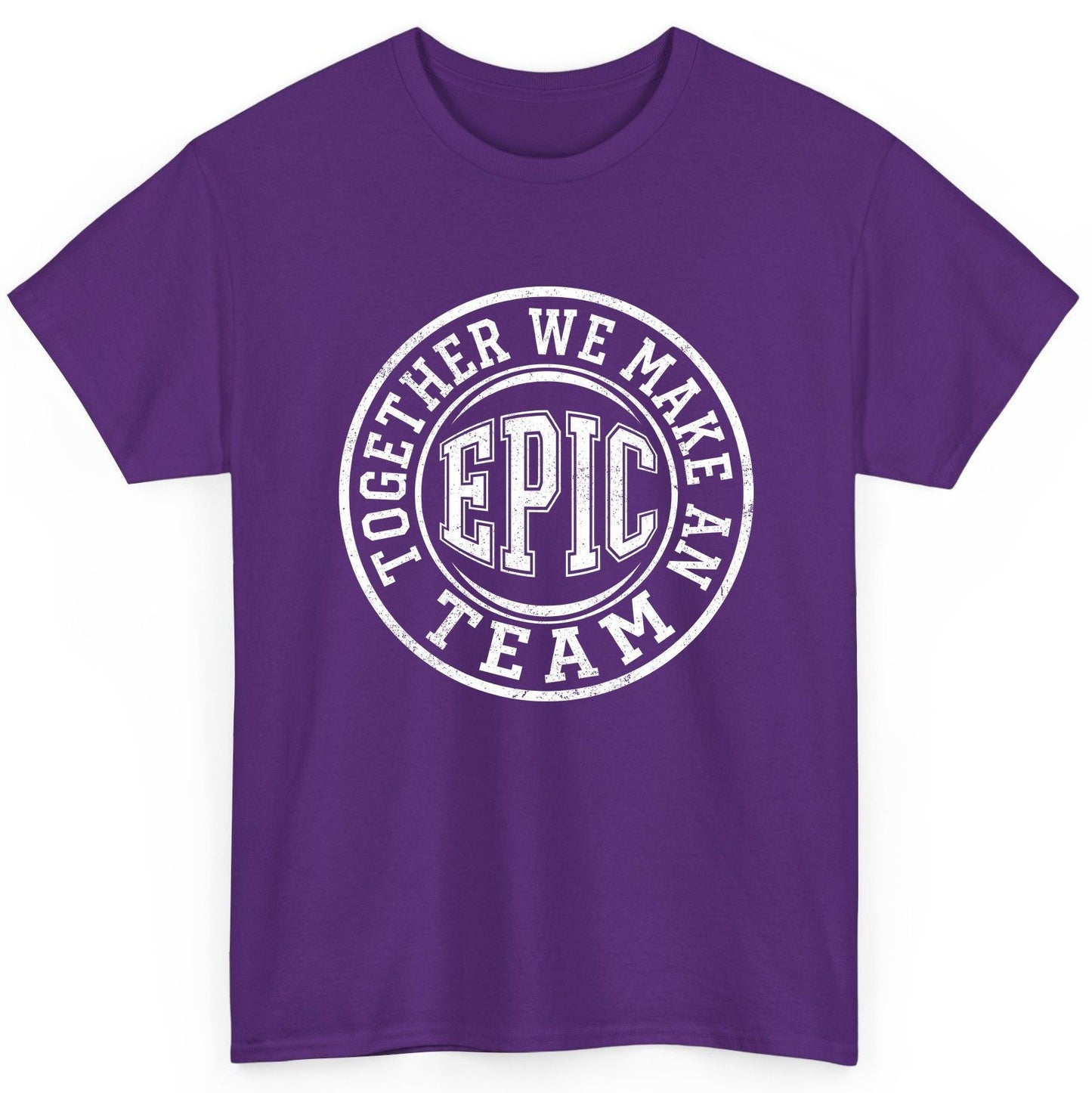 Together We Make an Epic Team teamwork T-Shirt Purple product mockup