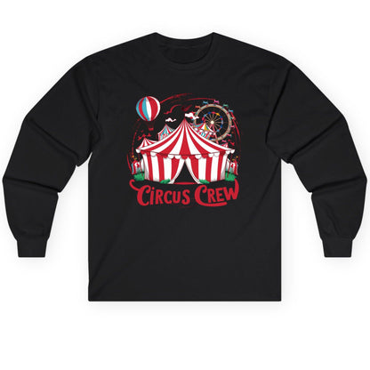Circus Crew circus Long Sleeve Tee Black product mockup