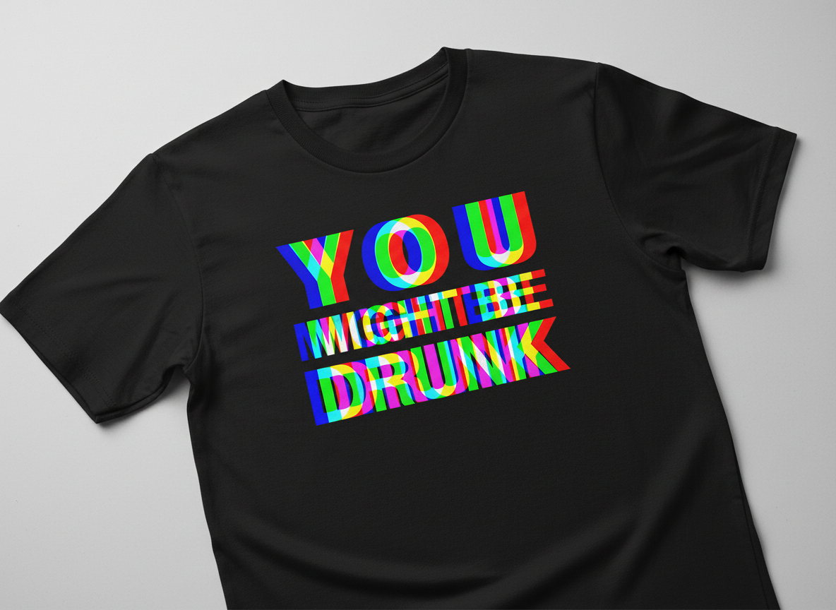 You Might Be Drunk Funny Party Humor T-Shirt - Black