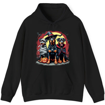 Rottweiler Halloween Costumes rottweiler Hoodie Black product mockup