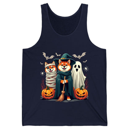 Shiba Inu Halloween Costumes shiba inu Tank Top Navy product mockup