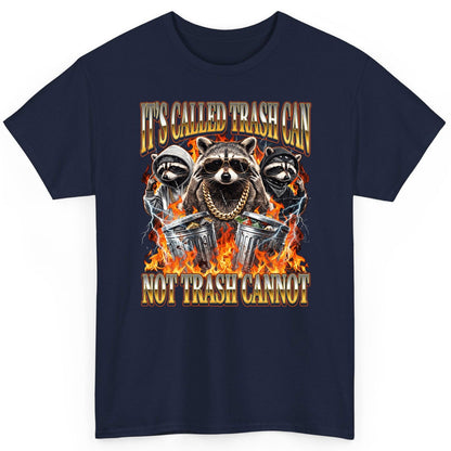 It's Called Trash Can Not Trash Cannot raccoon T-Shirt Navy product mockup