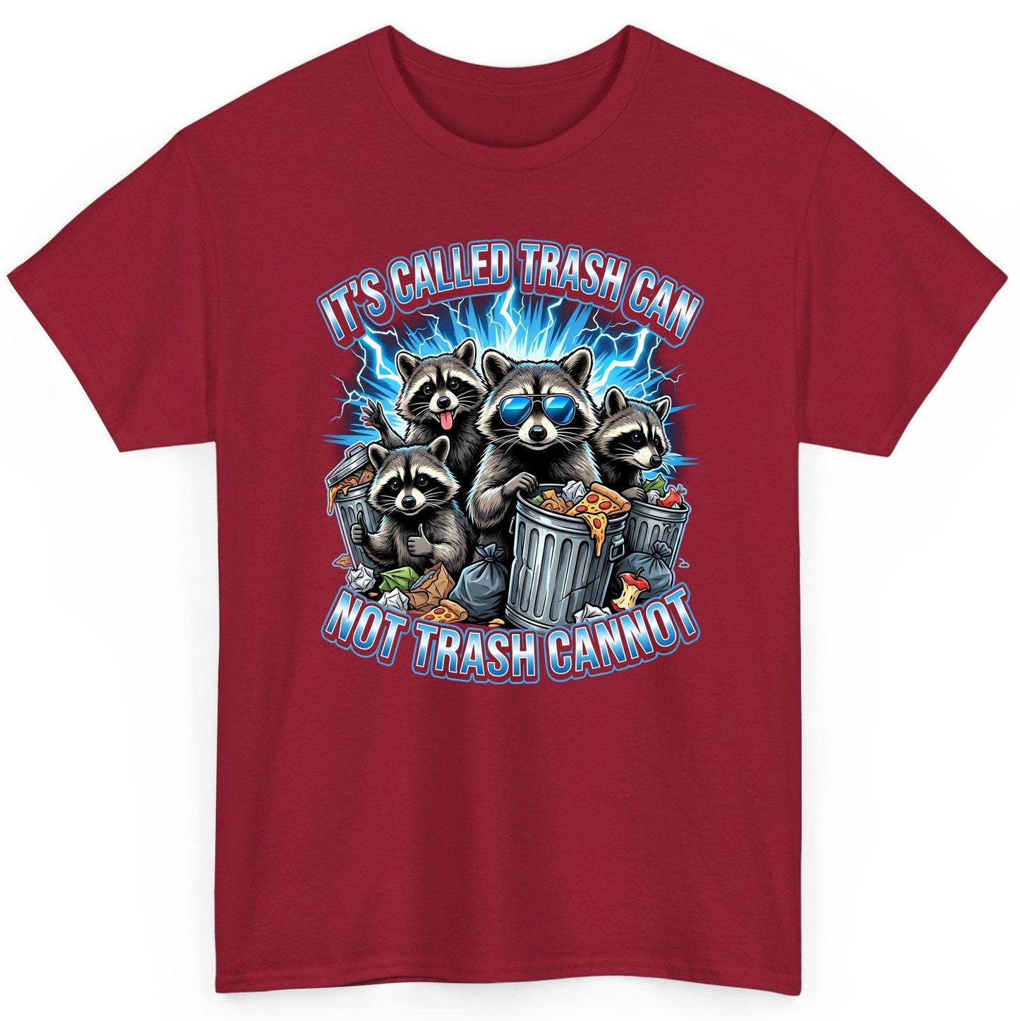 It's Called Trash Can Not Trash Cannot raccoons T-Shirt Cardinal Red product mockup