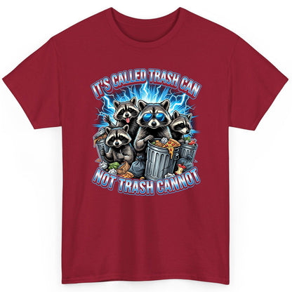 It's Called Trash Can Not Trash Cannot raccoons T-Shirt Cardinal Red product mockup