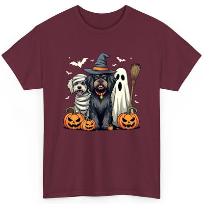 Halloween Dogs in Costumes Halloween dogs T-Shirt Maroon product mockup