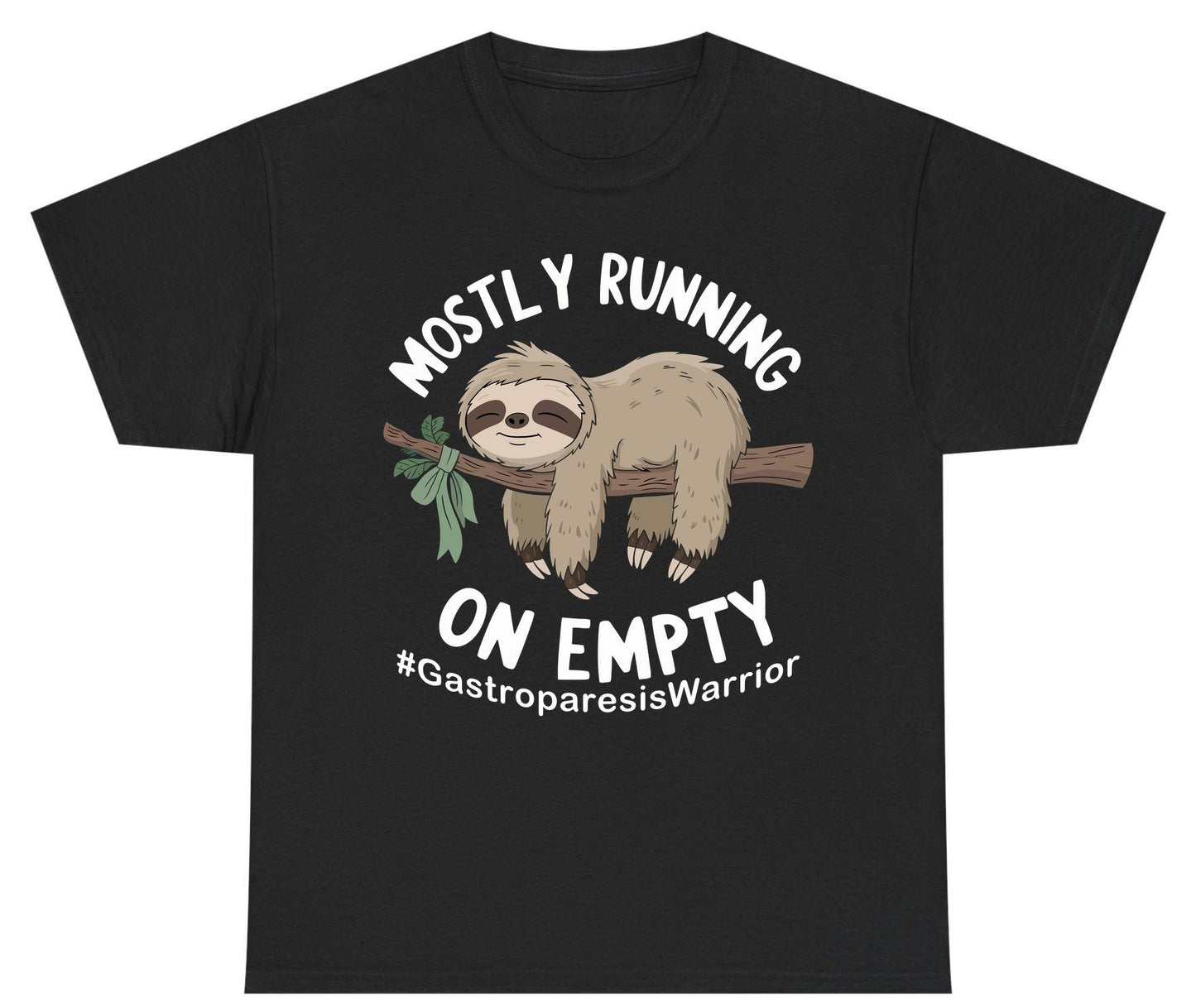 Mostly Running on Empty Gastroparesiswarrior gastroparesis awareness Youth T-Shirt Black product mockup
