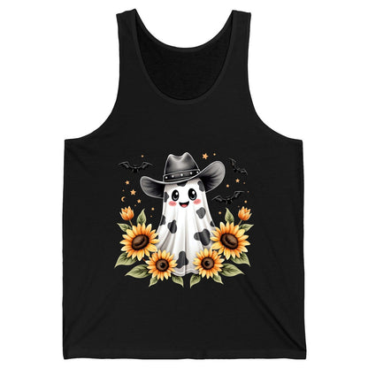 Cowboy Ghost Sunflowers cowboy ghost Tank Top Black product mockup