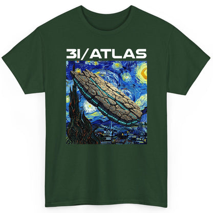 31 Atlas van gogh sci-fi mashup T-Shirt Forest Green product mockup
