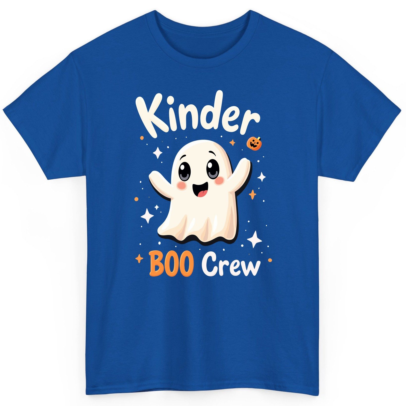 Kinder Boo Crew cute ghost T-Shirt Royal product mockup