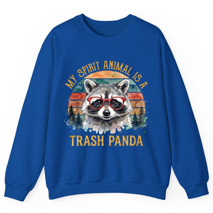 My Spirit Animal Is a Trash Panda raccoon Sweatshirt Royal product mockup