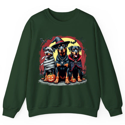 Rottweiler Halloween Costumes rottweiler Sweatshirt Forest Green product mockup