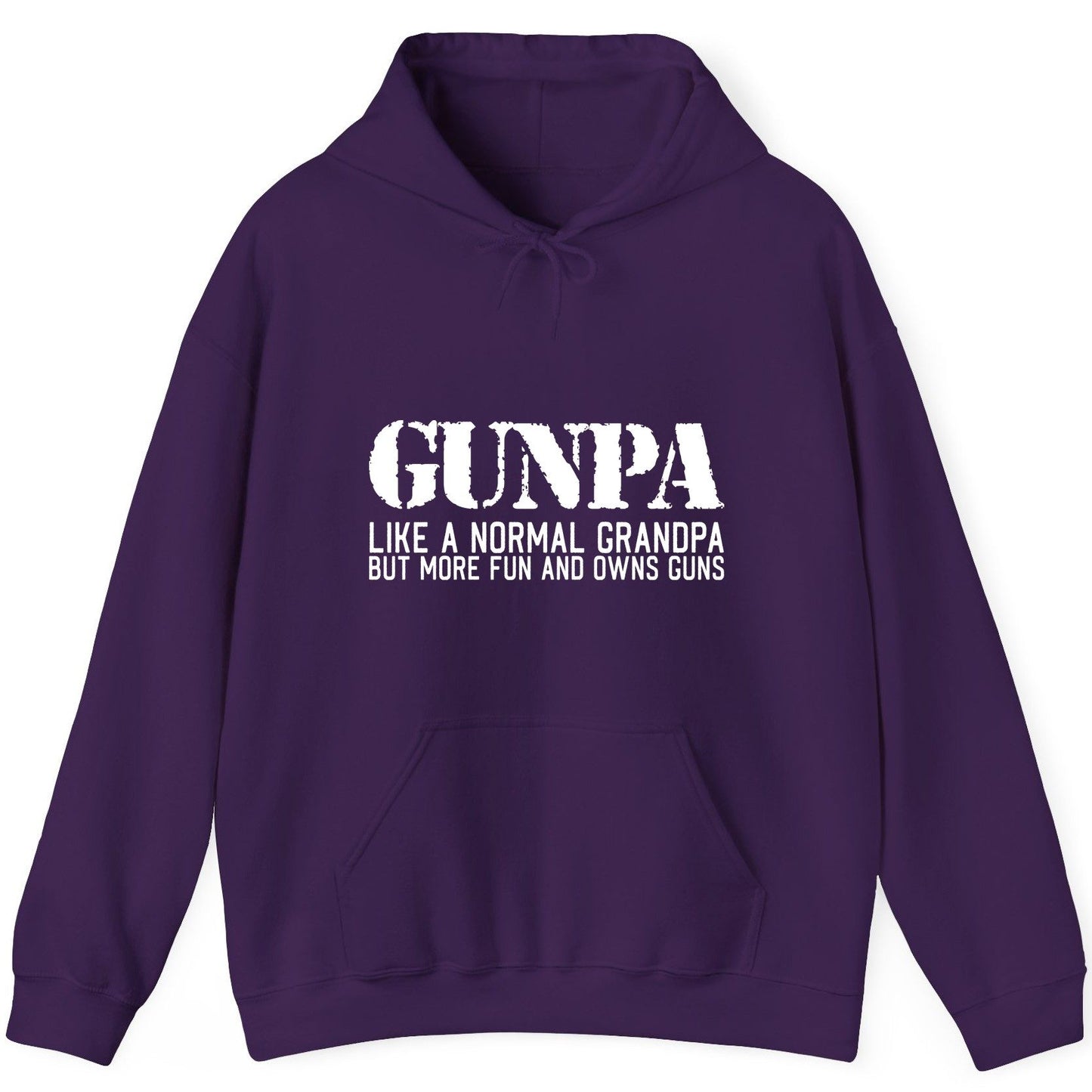Gunpa Like a Normal Grandpa but More Fun and Owns Guns funny gun owner grandpa Hoodie Purple product mockup