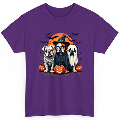 Halloween Bulldogs Costumes Halloween bulldogs T-Shirt Purple product mockup