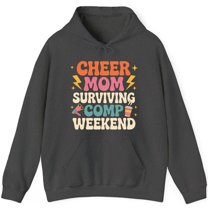 Cheer Mom Surviving Comp Weekend cheer mom Hoodie Dark Heather product mockup