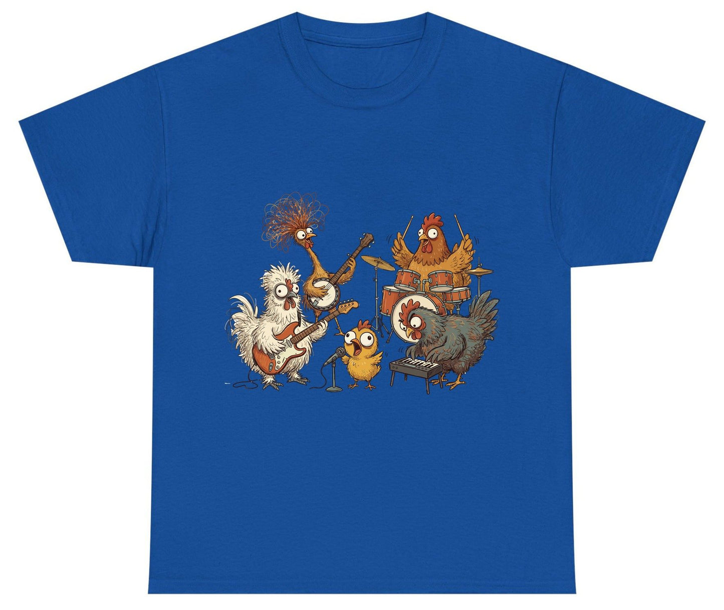 Chicken Rock Band chicken rock band Youth T-Shirt Royal product mockup
