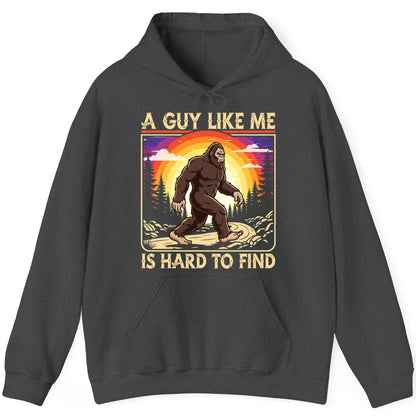 A Guy Like Me Is Hard to Find bigfoot Hoodie Dark Heather product mockup
