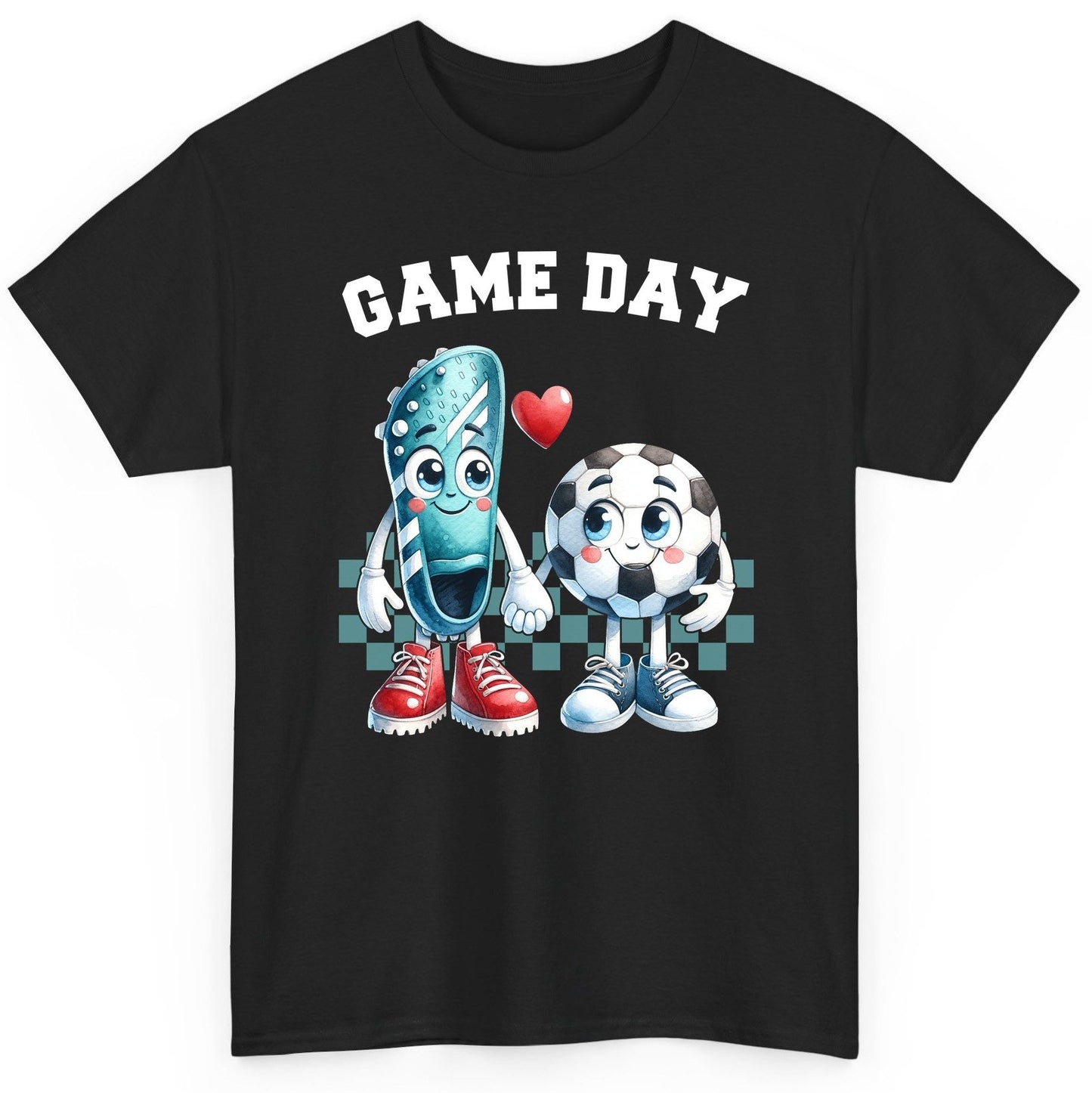 Game Day soccer T-Shirt Black product mockup