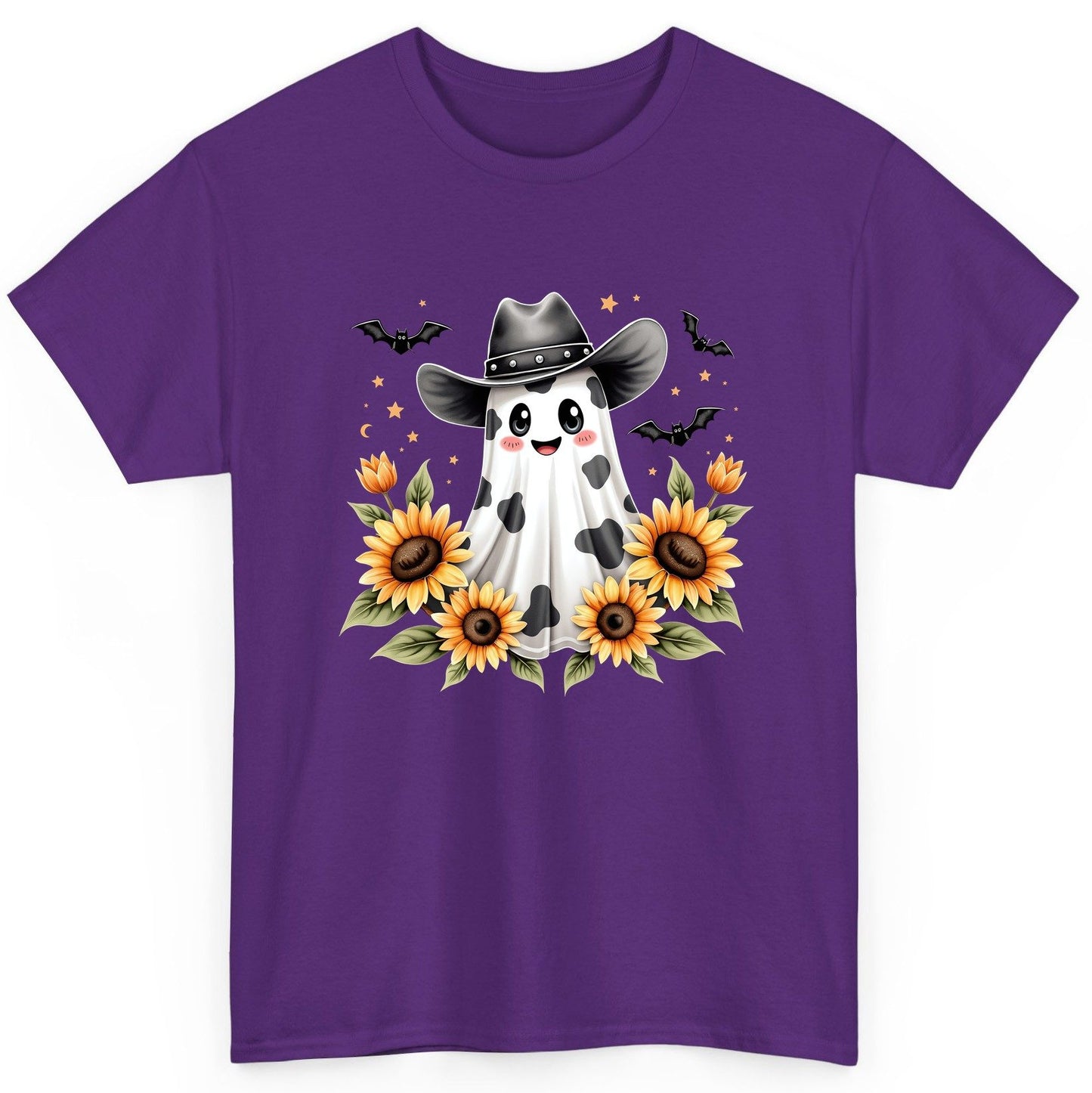 Cowboy Ghost Sunflowers cowboy ghost T-Shirt Purple product mockup