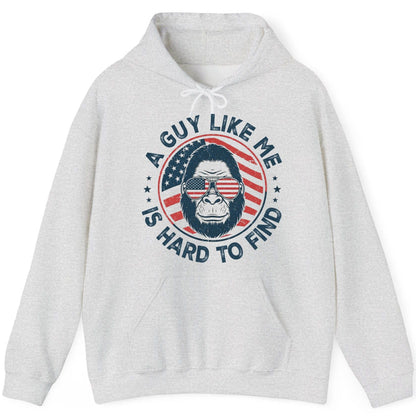 A Guy Like Me Is Hard to Find patriotic bigfoot Hoodie Ash product mockup
