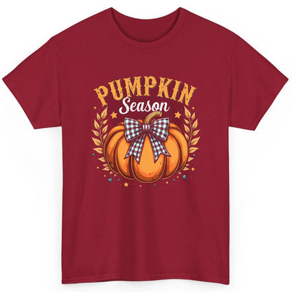 Pumpkin Season fall T-Shirt Cardinal Red product mockup
