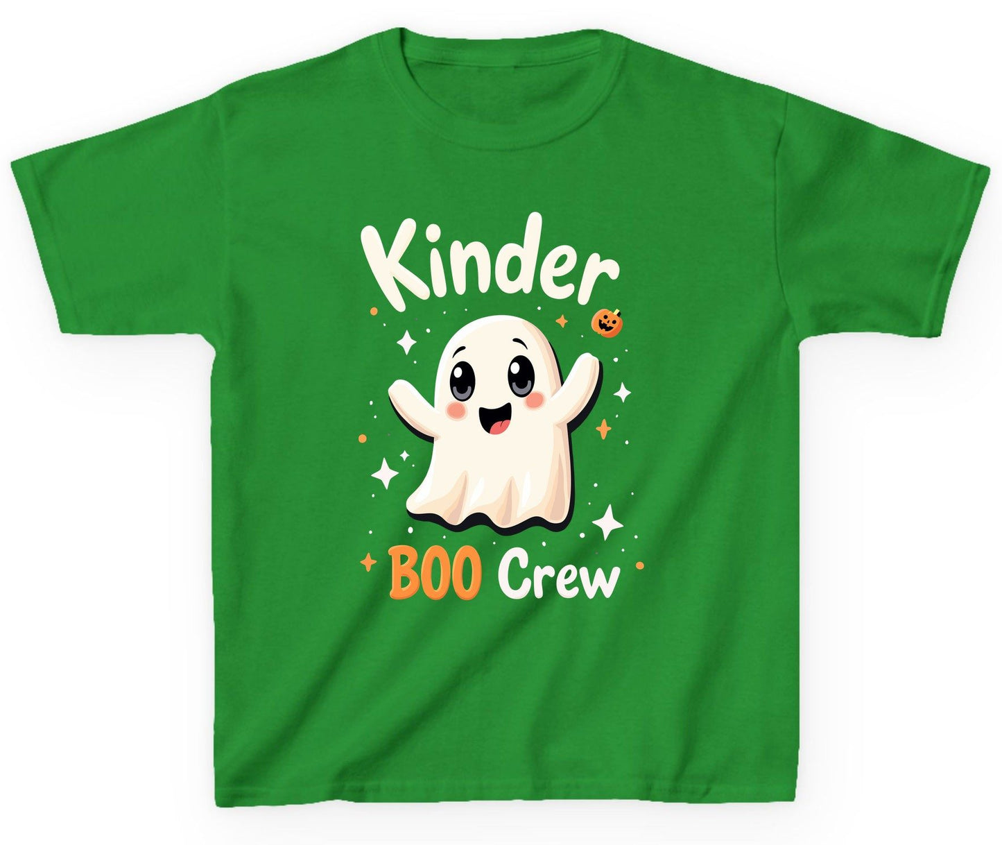 Kinder Boo Crew cute ghost Youth T-Shirt Irish Green product mockup