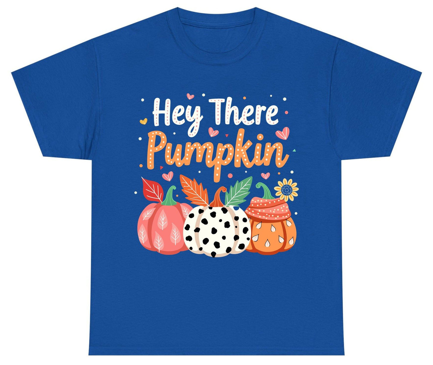 Hey There Pumpkin fall pumpkins Youth T-Shirt Royal product mockup