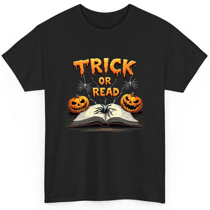 Trick or Read Halloween reading T-Shirt Black product mockup
