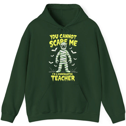 You Cannot Scare Me I'm a Kindergarten Teacher kindergarten teacher Hoodie Forest Green product mockup
