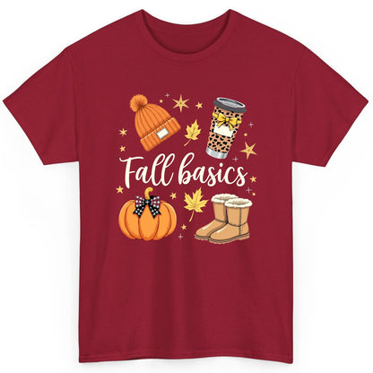 Fall Basics autumn essentials T-Shirt Cardinal Red product mockup
