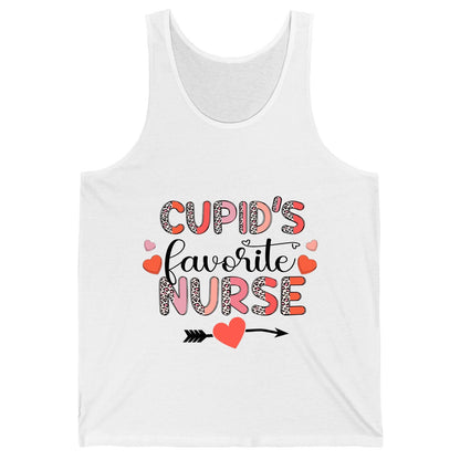 Cupid's Favorite Nurse nurse Tank Top White product mockup